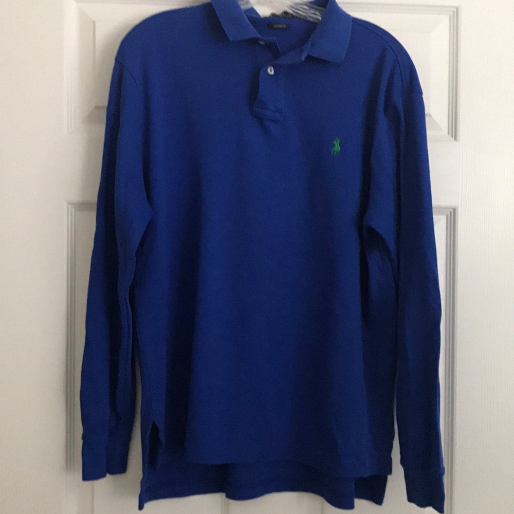 Cotton long sleeve polo shirt (item 006)